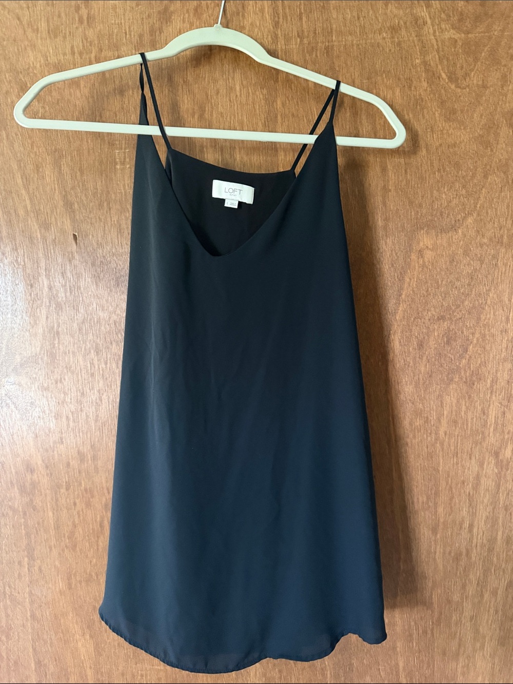 LOFT Black Spaghetti Strap Cami